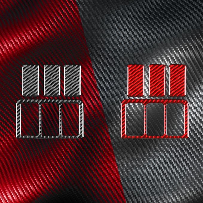 Real Carbon Fiber Trim for Honda Accord Accessories | for 2003 2004 2005 2006 2007，Sunroof Switch Control Panel Cover，Interior Dash Panel，Thick Overlay Sticker Decal