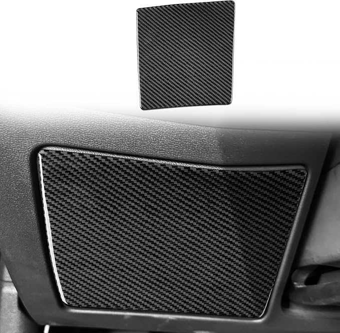 Real Carbon Fiber Driver Stickers Fit for Audi A3 8Y S3 2021-2025 | Driver Side Glove Box Panel Trim | Accessories | Thick Overlay | Anti-scratch