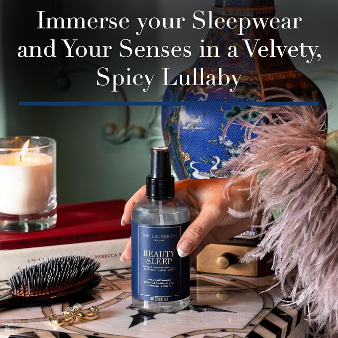 The Laundress Beauty Sleep Fabric-Spray, Wrinkle Release & Pillow Spray, Fabric Refresher, Upholstery and Linen, Tranquil Comforting Inspired Scent, 8 Fl Oz, (Pack of 2)