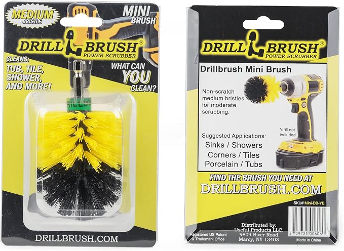 Bath Mat Cleaner - Bathroom Brush - Bathtub Scrub Brush - Sink Cleaner | Household Cleaning Supplies - Bathroom Cleaning Accessories - Tile Grout Cleaner - Toilet Scrubber - Shower Cleaning Brush