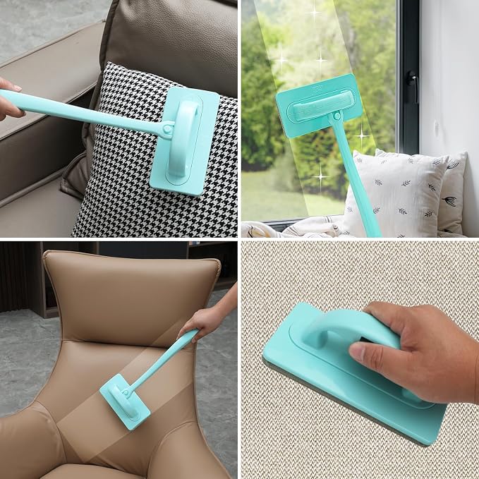 Professional Window Screen Cleaner- Large Brush Face for Door Mesh Cleaning- Detachable Mesh Screen Cleaning Tool- Wet and Dry Dual-Use