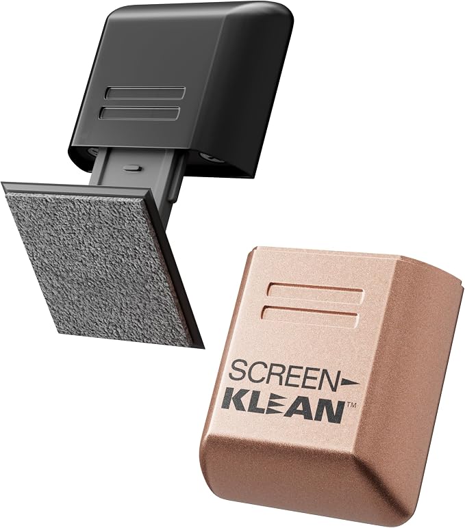 ScreenKlean Tablet Screen Cleaner - Compatible with iPad, Android & Amazon Tablet - with Carbon Microfiber Tech-Electroplated Rose Gold-1 Count (Pack of 1)