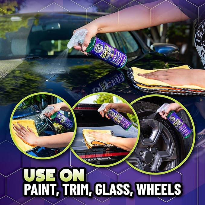 Chemical Guys, Raging Rhino All-in-One Exterior Spray Kit, 20 oz, 3 Towels | Waterless wash, quick detailer and spray wax in one step, cleans and shines with a slick gloss, three microfiber towels