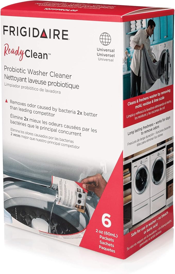 FRIGIDAIRE 10FFPROL02 ReadyClean Washer Washing Machine Cleaner, 6 Count