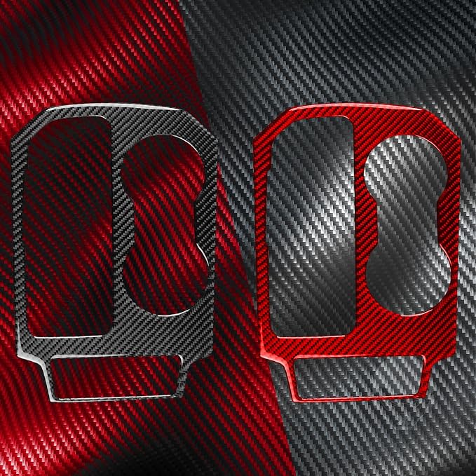 Gear Shifter Panel Trim Fit for Chevy Blazer 2019-2025 Carbon Fiber | for L/LT/RS/Premier 2019 2020 2021 2022 2023 2024 2025|Interior Decals Stickers Center Control Accessories|Thick Overlay