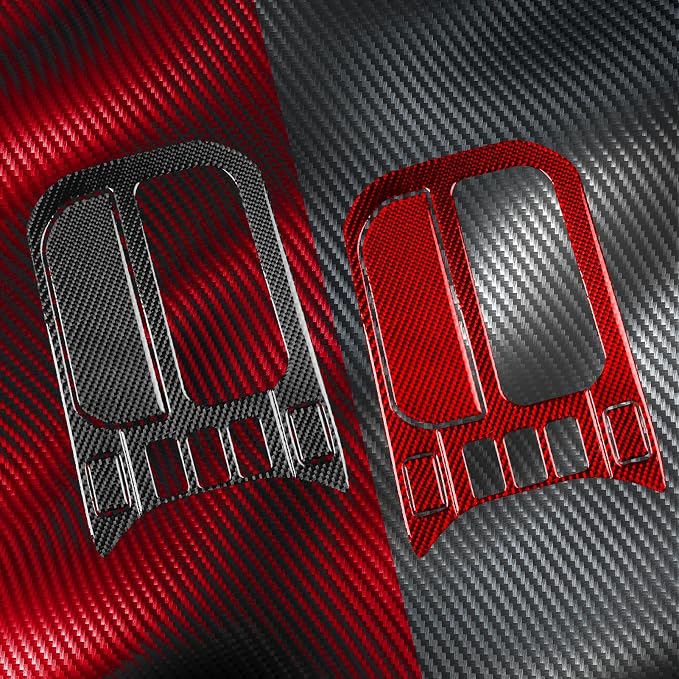 Gear Shift Interior Stickers Fit for Toyota 4Runner(N210) 2003-2009 | for 4 Runner SR5/Sport Edition/Limited | Real Carbon Fiber | Accessories | Center Console Gear Shift Panel | Thick Overlay