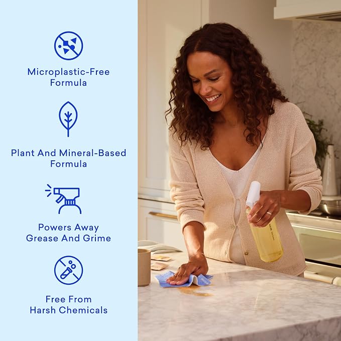 BLUELAND Multi-surface Cleaner, 10 Refill Tablets, Fresh Lemon Scent, All-Purpose, Eco-Friendly Cleaning Supplies, 10 x 24 Fl oz