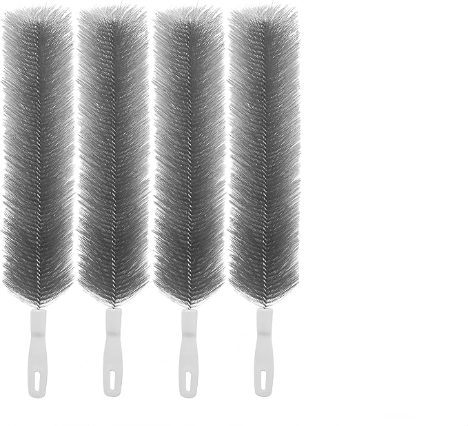 Bendable Microfiber Head, 2026 Fan Cleaner Brush Reusable Dust Remover Washable ldeal for Electric Fans Air Conditioning, Home Car Vents, Curtain (Gray 4 PCS)
