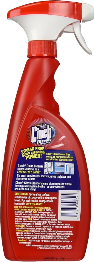 Spic and Span Cinch Glass Cleaner oz., Original, 17 Fl Oz
