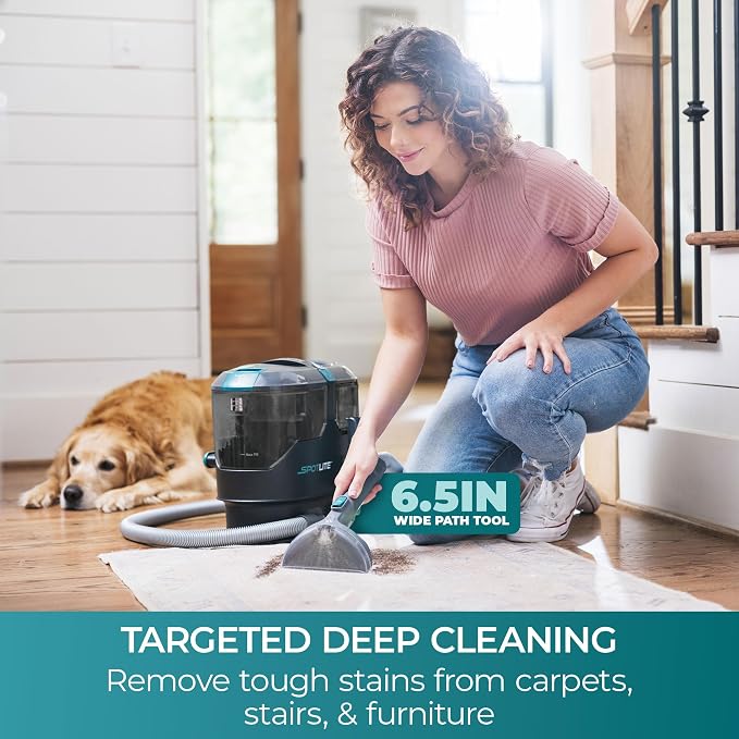 Kenmore Portable Carpet & Upholstery Spot Cleaner Machine 17Kpa Suction | with Versatile Tools for Pet, Couches, Car and Auto Detailer, Black -KW2001.01