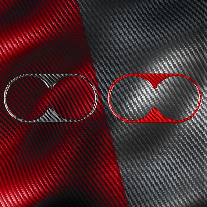 Real Carbon Fiber Trim for Honda CRV Accessories | for CR-V 2012 2013 2014 2015 2016 Rear Cup Holder Panel Frame Sticker Interior Thick Overlay Decal