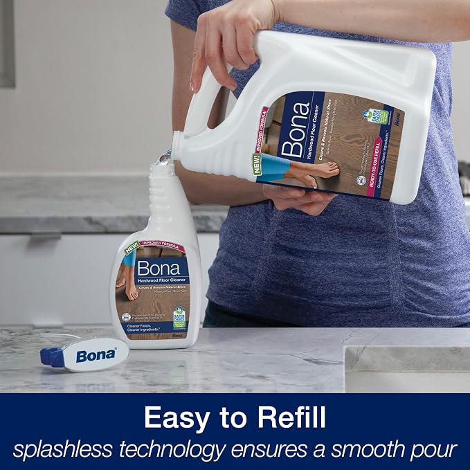 Bona Ultimate Hardwood Floor Care Kit – Pivoting Mop, Cleaning Solution & Refill, Floor Polish, Microfiber Pads for Dusting, Mopping & Polishing