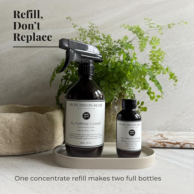 Murchison-Hume All Purpose Cleaner Spray | Plant Based Multi-Surface | Non-Toxic | Food & Pet Safe | Granite, Marble & Stone Safe | Cuts Grease | Kitchen & Bath | Refill Available | Original Fig