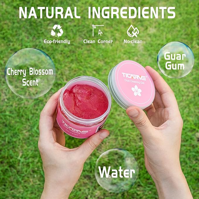 TICARVE Car Cleaning Gel Detailing Putty Car Putty Auto Detailing Tools Car Interior Cleaner Cleaning Slime Car Accessories Keyboard Cleaner Rose/NT WT: 5.6 oz (160 gr) | Car Interior Cleaner Detailing Kit Car Cleaning Supplies Slime Keyboard Cleaner D...