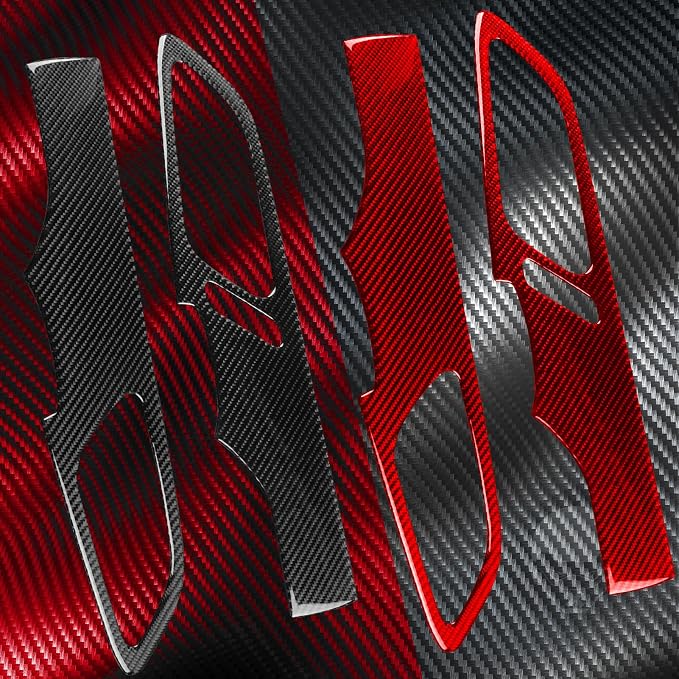 Door Panel Decor Cover Fit for Chevy Blazer Accessories 2019-2025 | Real Carbon Fiber|Car Trim Stickers Decals|for L LT RS Premier 2019 2020 2021 2022 2023 2024 2025|Interior|Thick Overlay