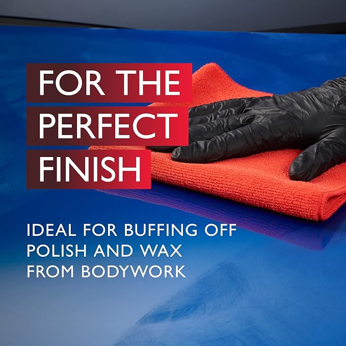 Autoglym Hi-Tech Finishing Cloth | Microfibre Cloth for Car Exterior Detailing – Ideal for Buffing Polish, Wax & Ceramic Sprays, Machine Washable