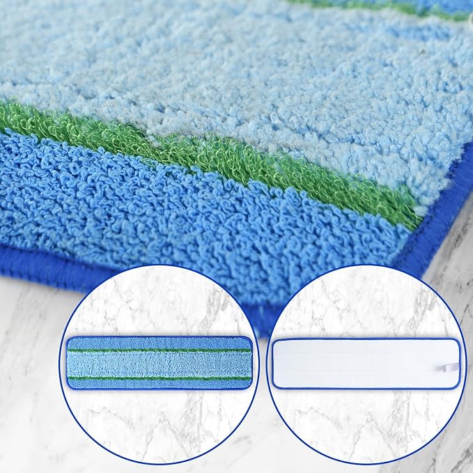 8 Pack Mop Pads Replacement for Bona Family of Mops, Washable & Reusable Microfiber Cleaning Pad for Hardwood and Multi-Surface (3 Deep Clean Pads + 3 Microfiber Cleaning Pads + 2 Dusting Pads) | Washable & Reusable Cleaning Pad for Hardwood and Multi-...