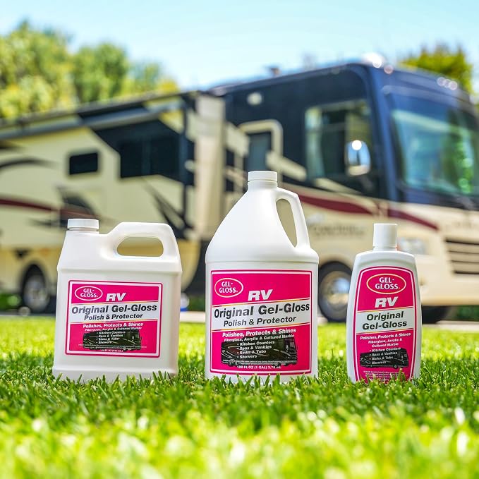RV Polish w/Carnauba Cleaner Wax Formulation for a Protective Coating - Removes Water Spots, Light Scratches & Stains While Restoring Color & Shine,16 oz.