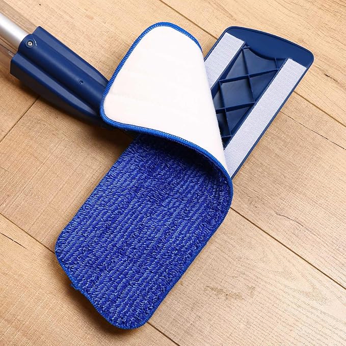 16.5" Microfiber Mop Pads Refills, 3 Pack Reusable Replacement Heads | reusable wet mop refills, machine washable for 14-16 inch spray mops, hardwood floors, dust cleaning & scrubbing