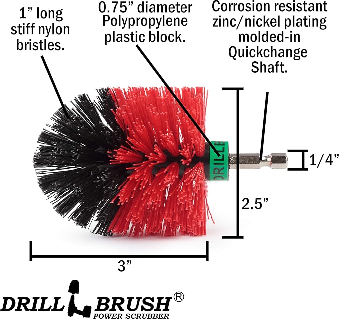 Concrete Pools Cleaning Brush - Monuments and Headstone Restoration Kit | Outdoor Small Scrub Brush - Patio Cleaning Scrub Brush - Garden Statue Cleaning Tools - Granite Cleaning Brush for Home Use