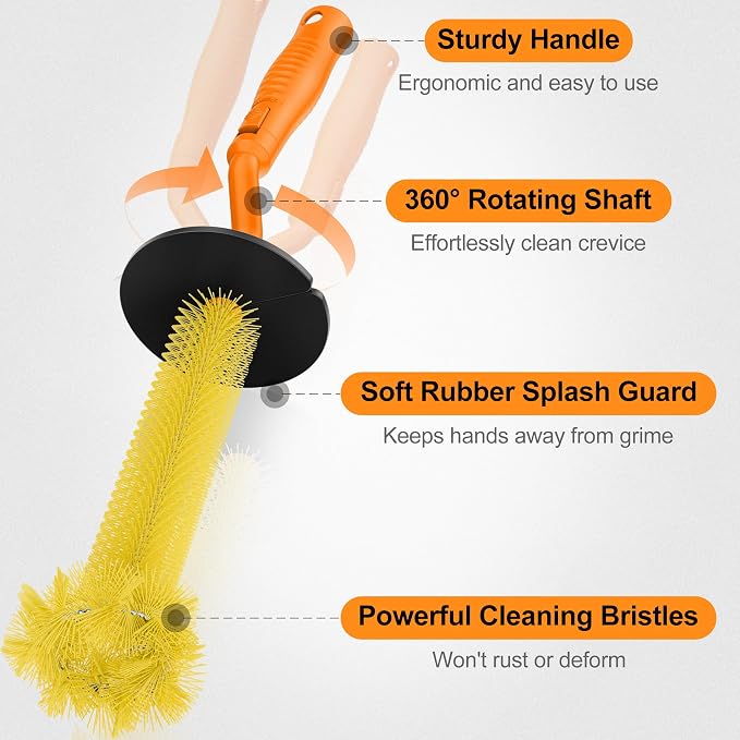 Universal Garbage Disposal Brush and Foaming Garbage Disposal 24 Tablets Bundle