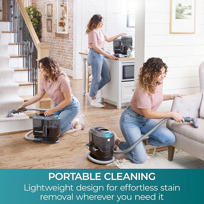 Kenmore Portable Carpet & Upholstery Spot Cleaner Machine 17Kpa Suction | with Versatile Tools for Pet, Couches, Car and Auto Detailer, Black -KW2001.01
