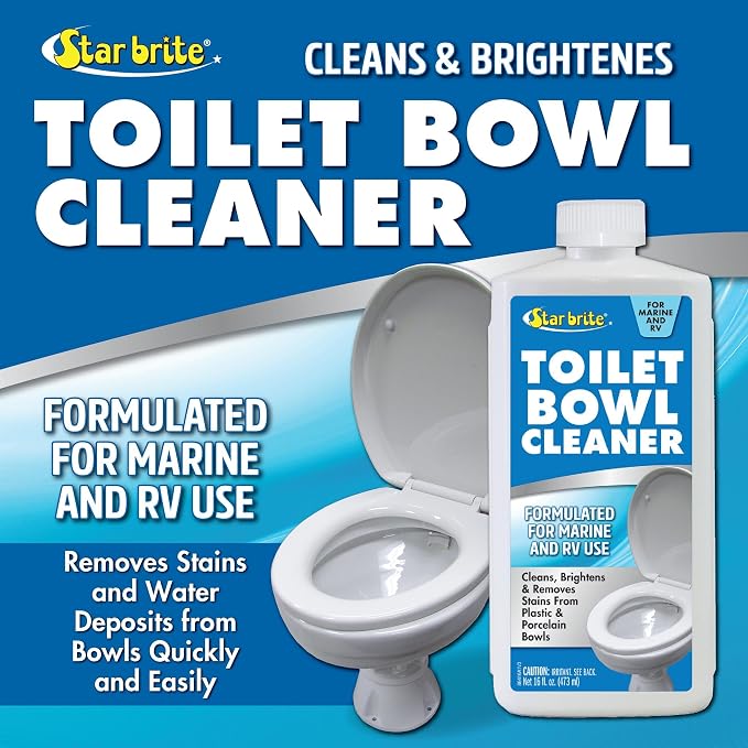 STAR BRITE Toilet Bowl Cleaner - For Boat, RV, Portable Toilets, Removes Stains, Fresh Scent, 16oz (086416)