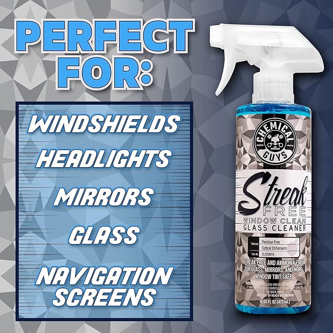 Chemical Guys, Exterior Wash & Shine Kit, Soap, Glass & Tire Dressing Set | Takes a dusty daily driver to a glossy finish in one session, packed in a grab-and-go bag that makes a solid gift