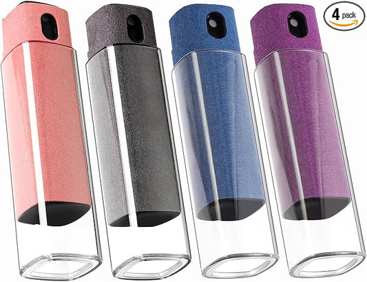 CUIUD Screen Cleaner Kit 4 Pcs, Two in One Screen Cleaner Spray and Wipe, Touchscreen Mist Cleaner Spray Bottle for Phone/Laptop/Tablet/TV/Monitor/Car Screens