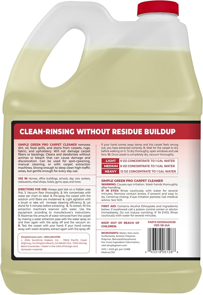 Simple Green Pro Carpet Cleaner 1 Gal