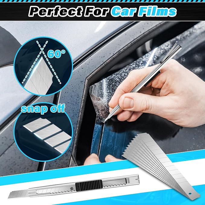 DIYSELF 18 Pcs Window Tint Kit, Vinyl Wrap Tool Kit, Water Blades Tool | Professional Window Tint Tools & Squeegee for Vinyl- Complete Car Wrap Kit for Car Wrap, Stained Glass Window Film, Wallpaper