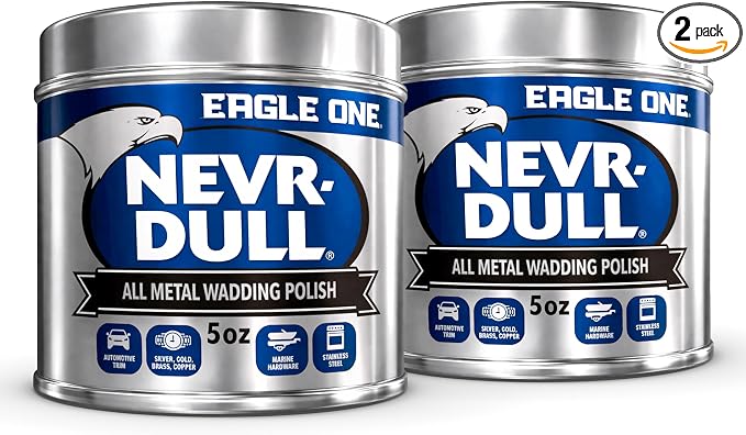 Eagle One Car Polish, Nevr-Dull Wadding Metal Polish, 5 Oz (Pack of 2)