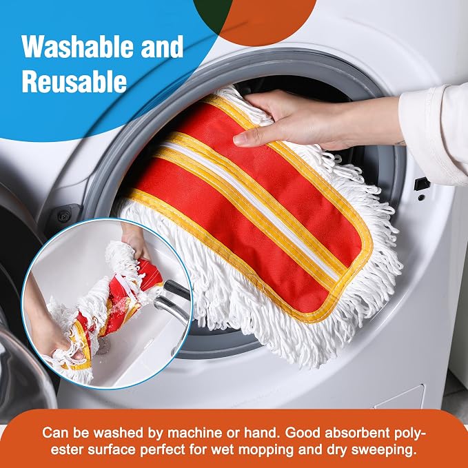 36" Microfiber Mop Pads 2 Pieces Just Fit CLEANHOME Industrial Dust Mop: B08R3F1ZZM,Red | Just Fit CLEANHOME Industrial Dust Mop: B08R3F1ZZM,B0GL7WQZBY,B0GL7R3KKP,B08R3H69ZB