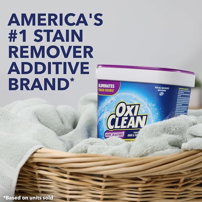 OxiClean Odor Blasters Versatile Odor and Laundry Stain Remover Powder, 5 lb