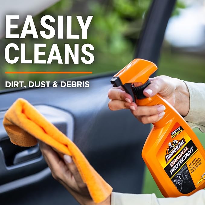 Armor All Original Protectant (28 fl. oz.) | Car cleaning spray, dashboard cleaner for car interior safe on vinyl, rubber, plastic; apply with cloth, not for controls