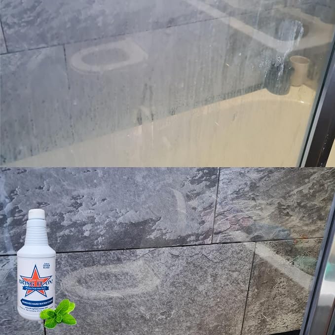 Bring It On Grout Cleaner, Hard Water Stain Remover, Remove Spots on Shower Door, Clean Tile, Fiberglass, Windows, Grout Lines Cleaner 16 Ounce | Hard Water Stain Removal for Glass Shower Doors, Windows, Mirrors, and Bathroom Tile Grout Cleaner