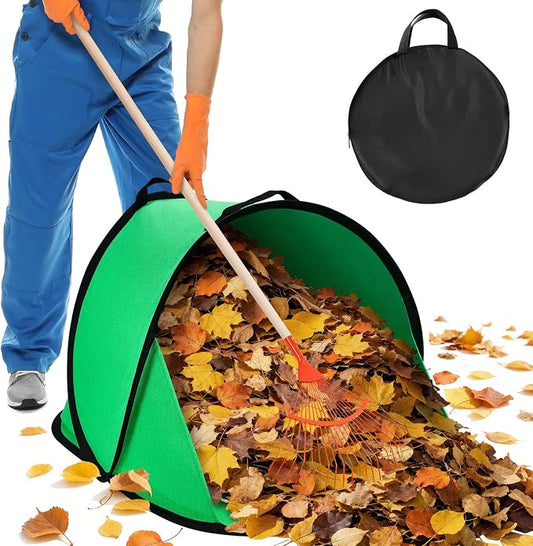 2026 New 60 Gallon Pop-Up Foldable Leaf Collector,Portable LeafBag,600D Oxford Cloth Leaves Pick Up Tool,Thicken Collapsible Leaves Picker Bag,Dustpan-Type Lawn Collector,Reusable Yard Garden Bag