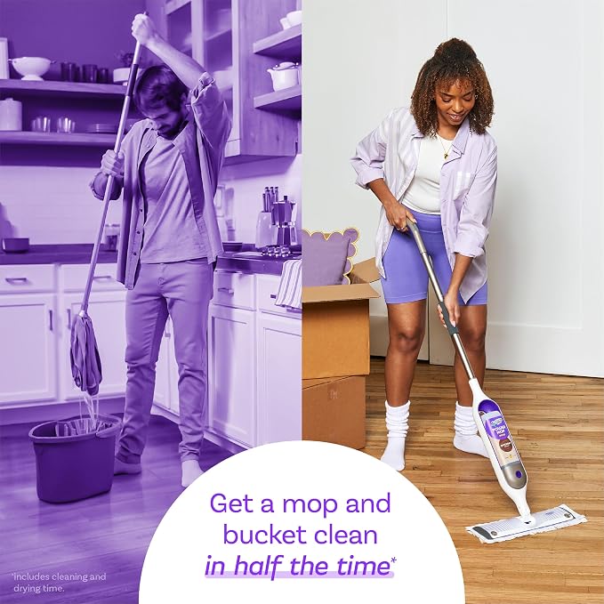 Swiffer Power Mop Wood Refill Solution, QuickDry Hardwood Floor Cleaner for Mopping Home, Bathroom, Kitchen, All Purpose Multi-Surface Solution for Floor Cleaning, Lemon Scent, 50.7 oz
