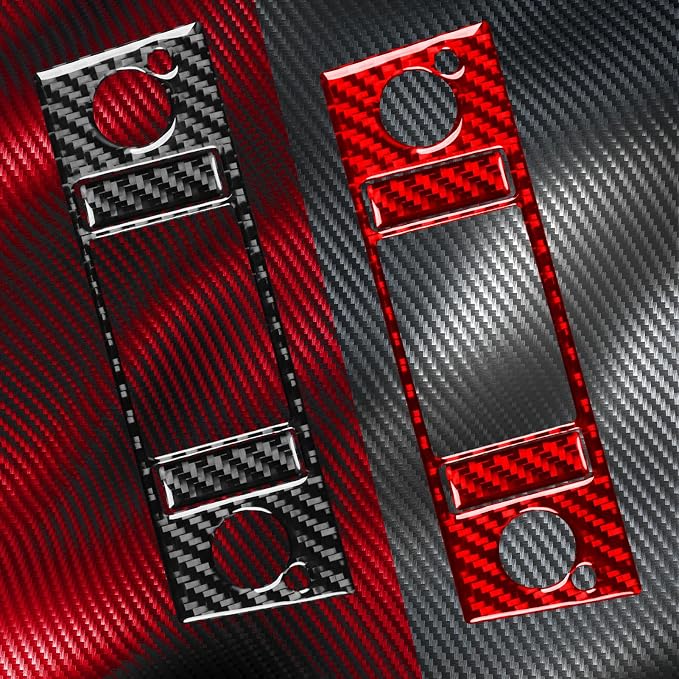 Fit for Cadillac Escalade ESV 2007-2014 / EXT Hybrid 2009-2013 | Real Carbon Fiber | Accessories | Trim A/C A C Control Panel | Stickers | Anti-scratch | Self-adhesive