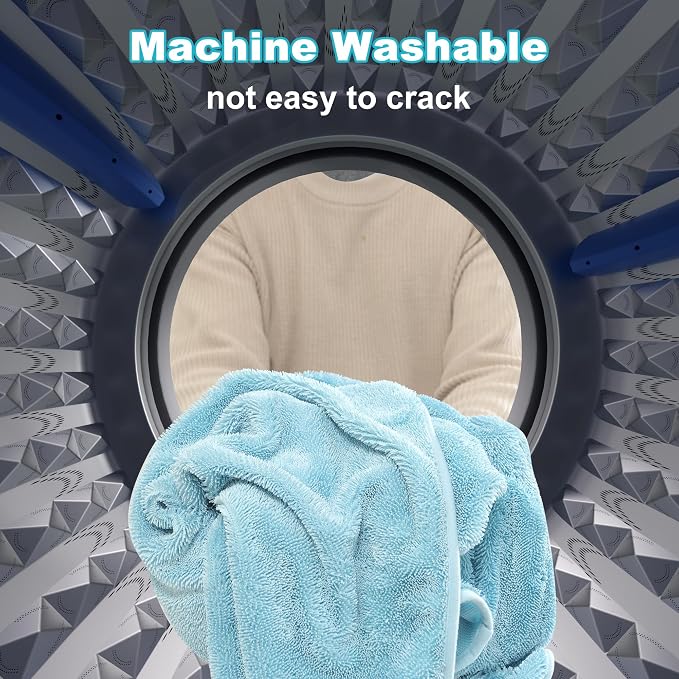 JOYMOOP Microfiber Towels for Cars, 2 Pack 63" x 29.5" Car Drying Towel, Blue Reusable Car Towel, Quick Drying Car Microfiber Cleaning Cloth for RVs, SUVs, Trucks