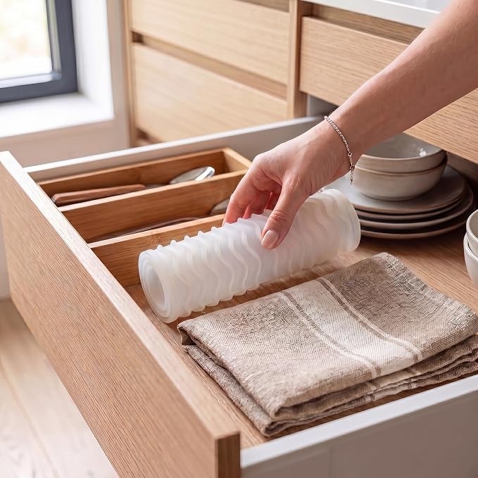 MicoYang Silicone Dish Drying Mat for Multiple Usage,Easy clean,Eco-friendly,Heat-resistant Silicone Mat for Kitchen Counter,Sink,Bar,Bottle,or Cup Translucent M 17 inches x 6 inches