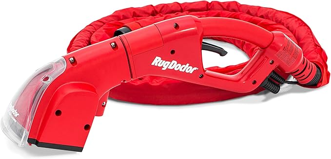 Rug Doctor Pro Motorized Upholstery Tool For Pro Deep Commercial Cleaner | Motorized Brush with Strong Suction Sprays and Scrubs to Clean Stairs and Upholstery, Long 12-ft Flexible Hose