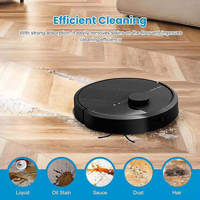 8 Pack Mop Pads for iRobot Roomba 505X Combo, Plus 405/505/507/4020 Combo | Reusable & Washable Microfiber Mop Cloth Refill, Robot Vacuum Cleaner Replacement Part