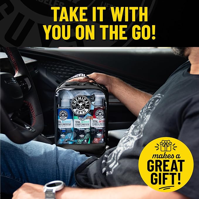 Chemical Guys, Total Interior Cleaner Variety Kit, New Car & Black Cherry | Sample two aromas in one box, a one-step spray for dashes, seats, door panels and screens, boxed ready to gift