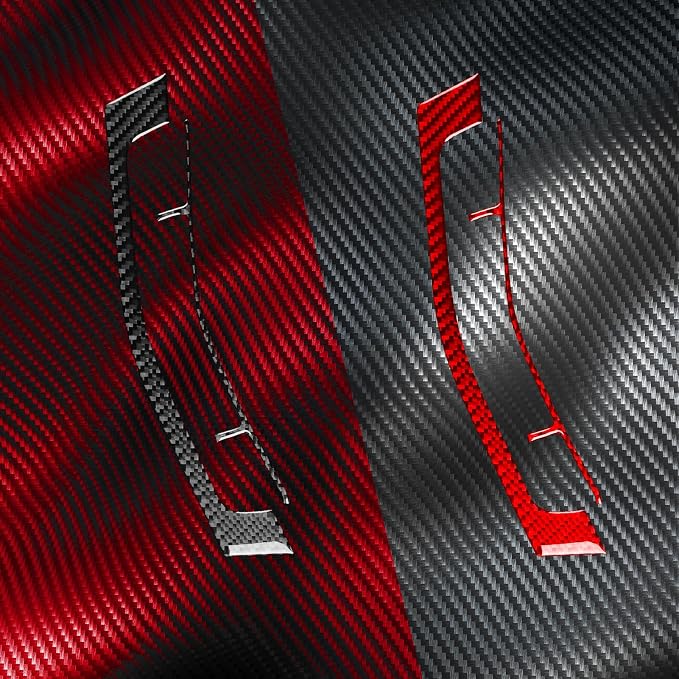 Real Carbon Fiber Trim for Honda Accord Accessories | for 2003 2004 2005 2006 2007，Central Console Control Button Panel Cover，Interior Dash Panel，Thick Overlay Sticker Decal