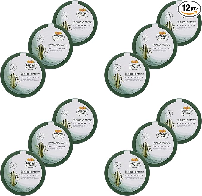 Citrus Magic Solid Air Freshener, Bamboo Rainforest, 8 Ounce (Pack of 12)
