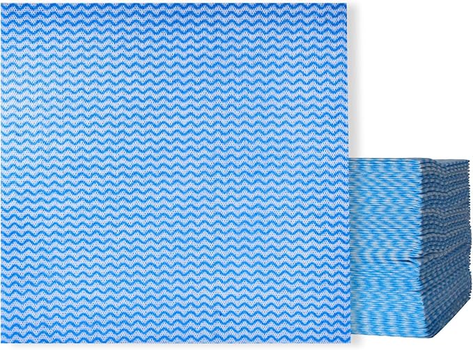 Disposable Dish Cloths Disposable Cleaning Towels 50 Pack Heavy Duty Reusable Disposable Kitchen Cleaning Cloths for Kitchen, Bathroom, Household Cleanings