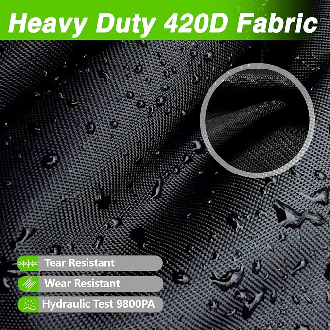 EVRBUL Universal Pressure Washer Cover, Heavy Duty 420D Waterproof Pressure Washer Cover for 48"L x 18.5"W x 13.5"H Vertical or Horizontal Style Pressure Washers