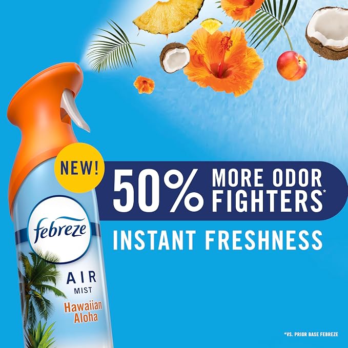Febreze Air Mist, Air Freshener Spray, Odor Fighting Room Spray, Deodorizer for Home Bathroom Kitchen Office Apartment Dorm Room Classroom, Twilight Lavender Scent, 8.1oz (Pack of 2)