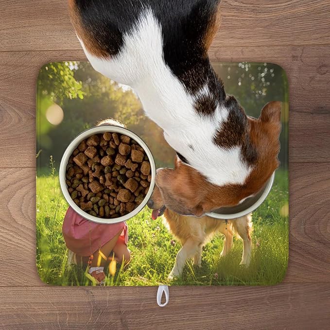 Customized Personalized Dish Drying Mat for Kitchen Counter Custom Any Photo Image Logo Text Microfiber Dish Drainer Mat Absorbent Washable Drying Pad 16"x18"